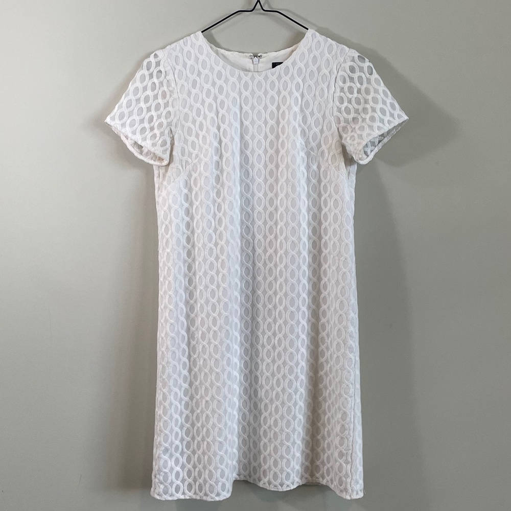 Ann Taylor White Shift Dress